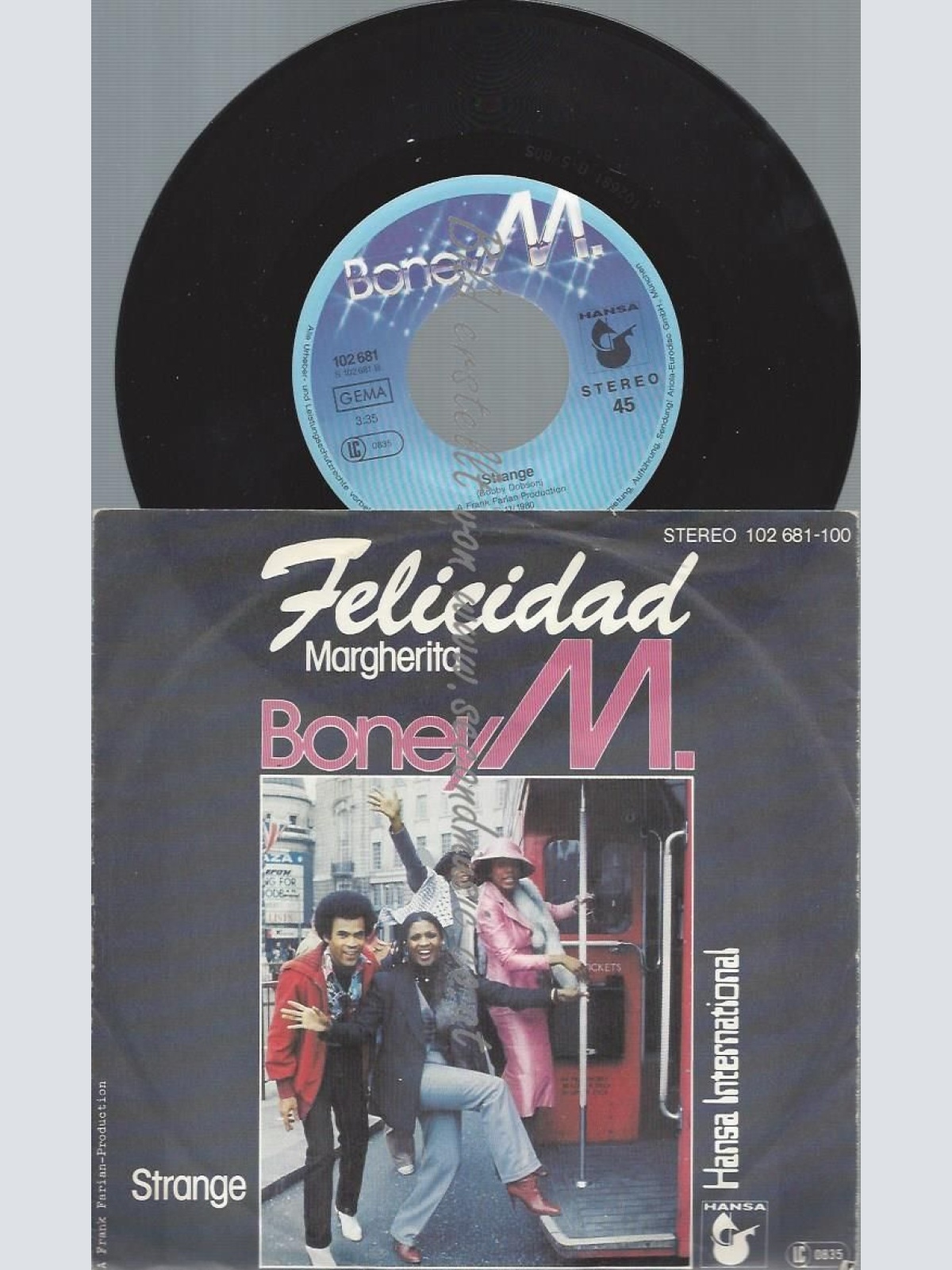 7"  Boney M.  Felicidad