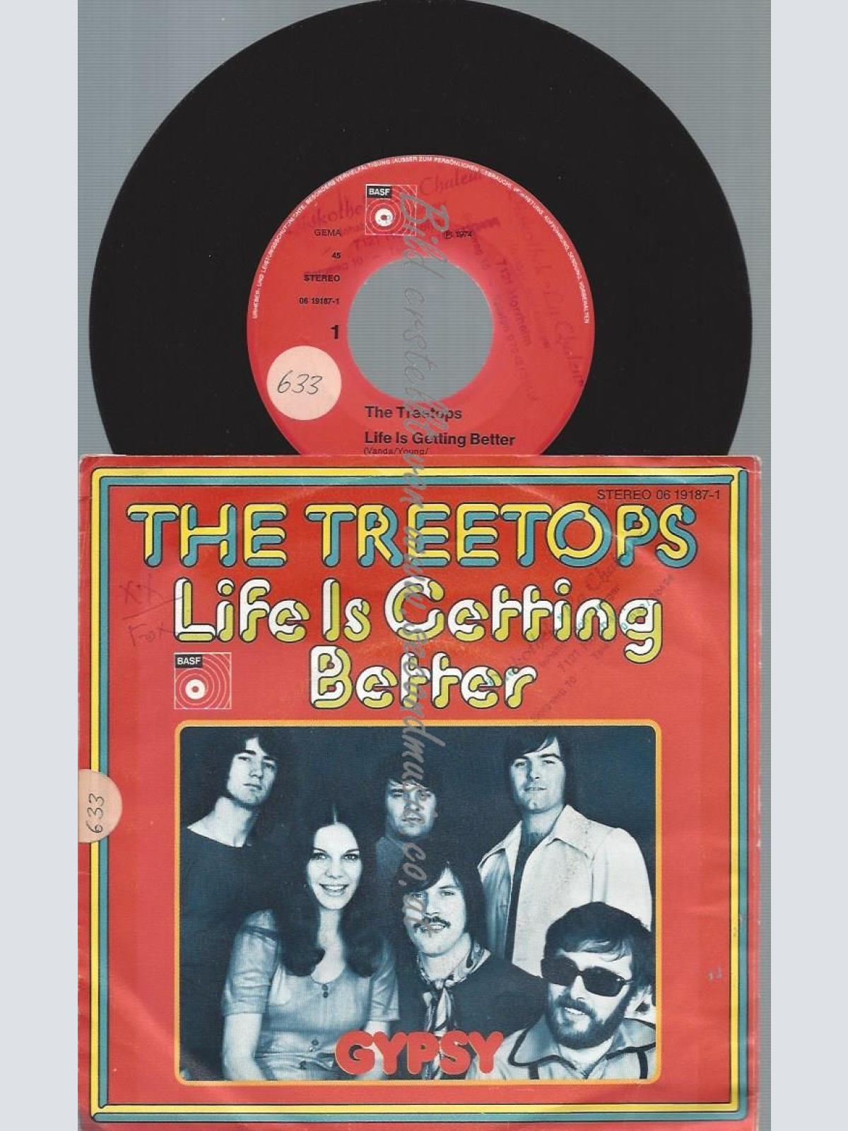 7"  The Treetops  Life Is Getting Better