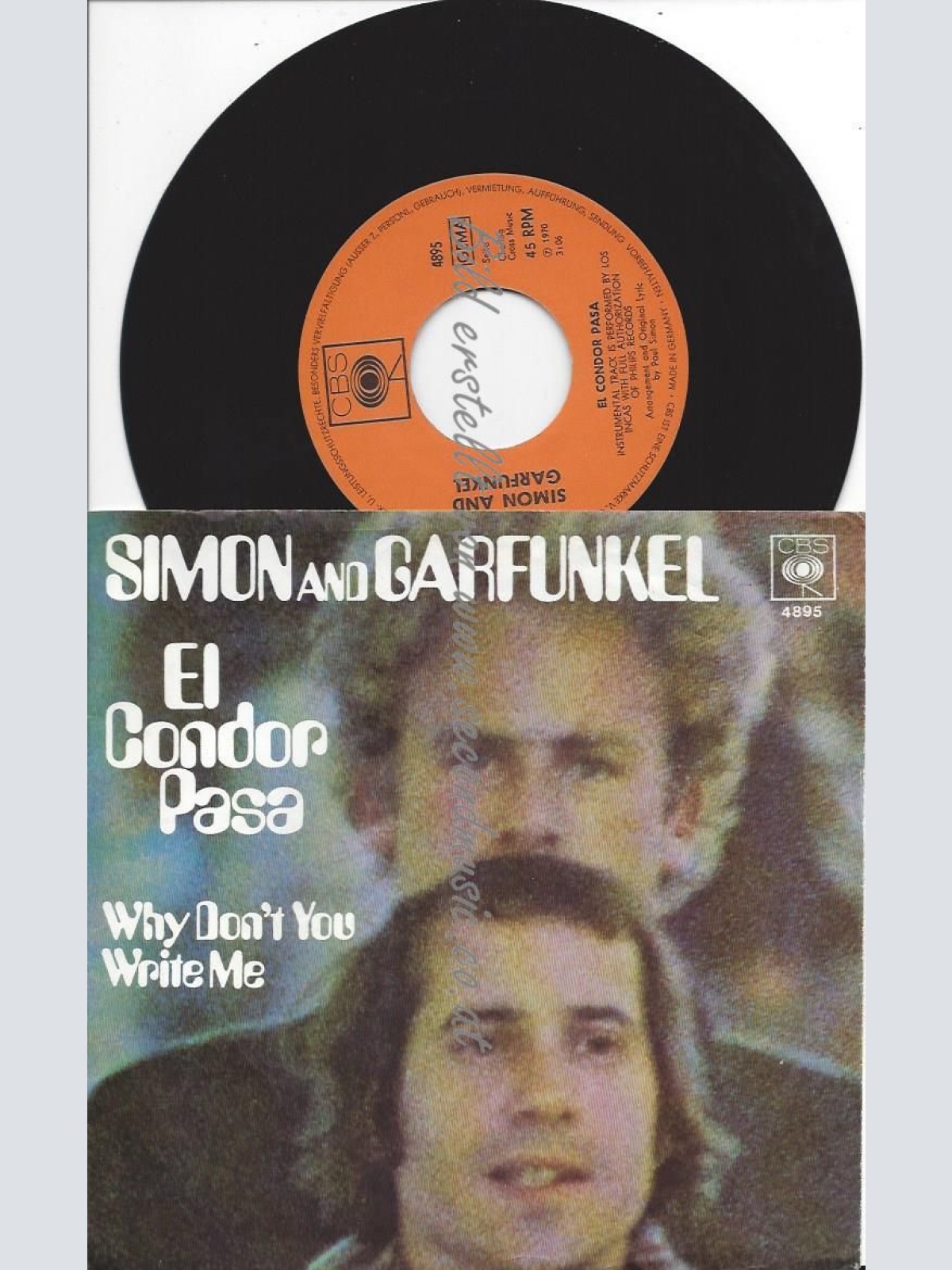 7"   Simon And Garfunkel  El Condor Pasa