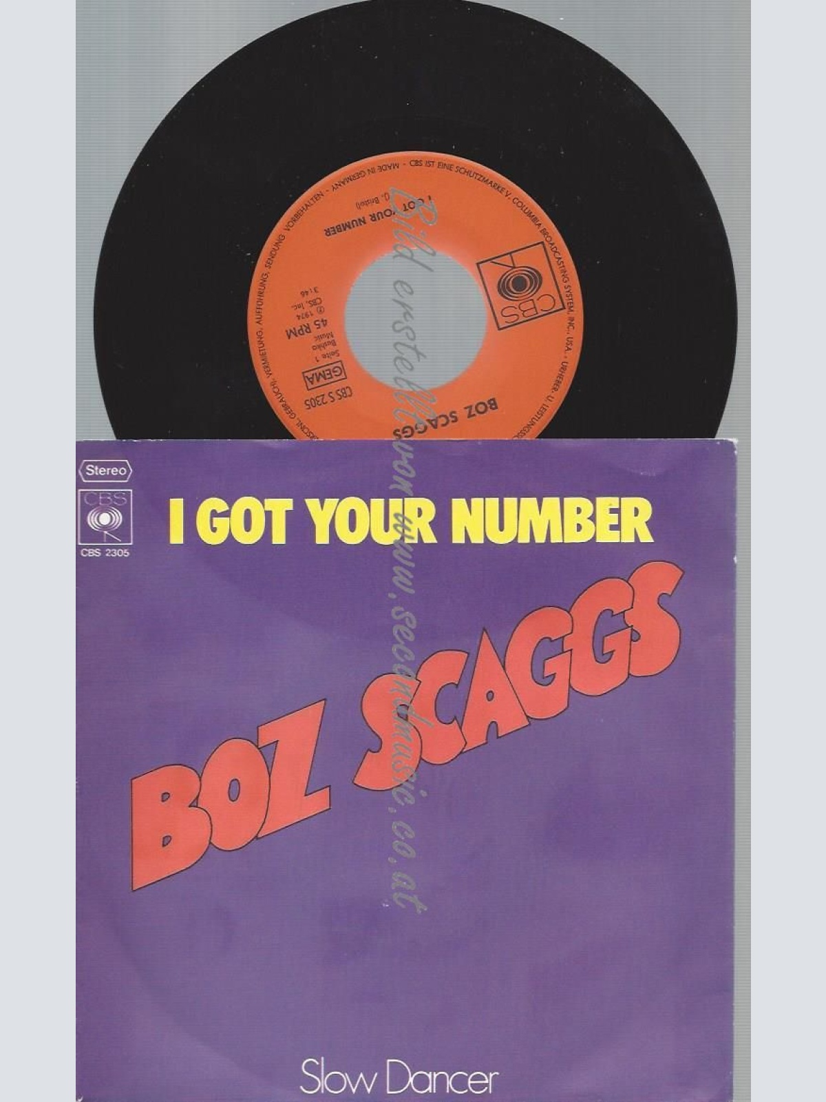 7"    Boz Scaggs  I Got Your Number
