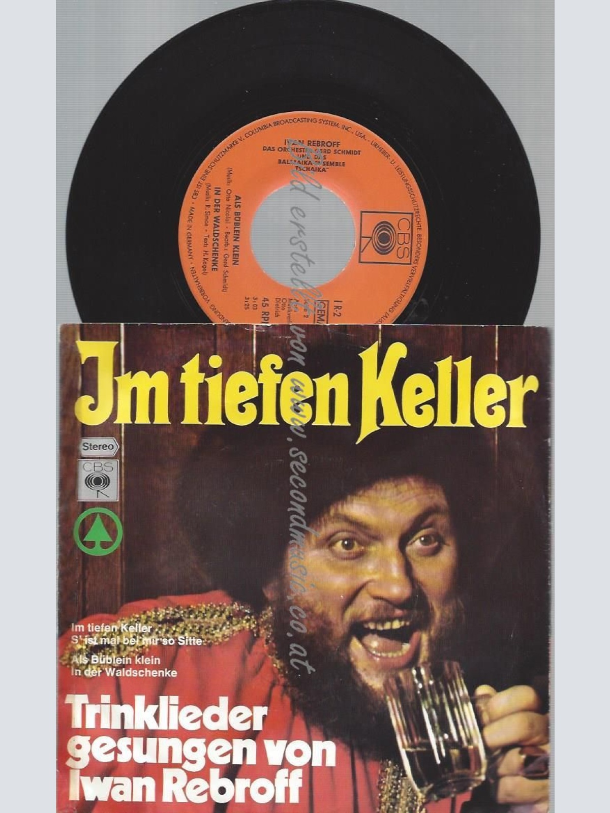 7"  Iwan Rebroff  Im Tiefen Keller