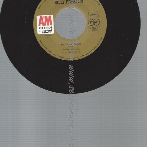 7"   Billy Preston – You're So Unique