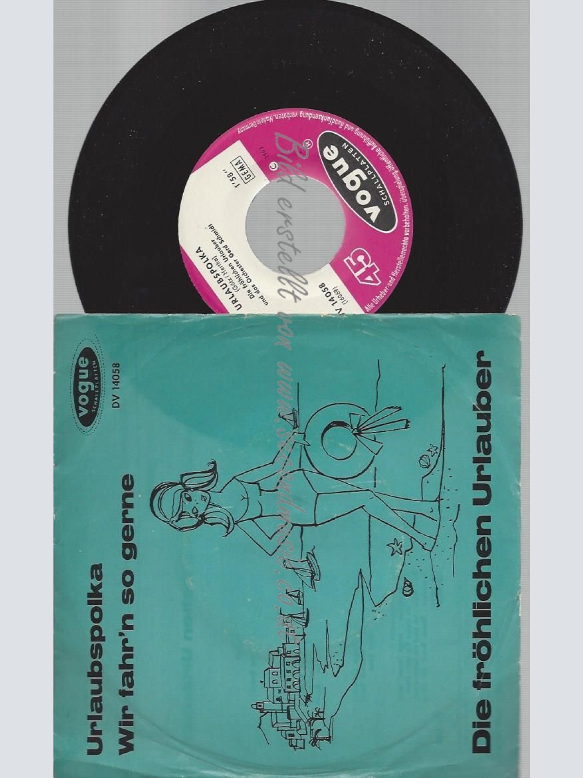 7"  DIE FRÖHLICHEN URLAUBER URLAUBSPOLKA