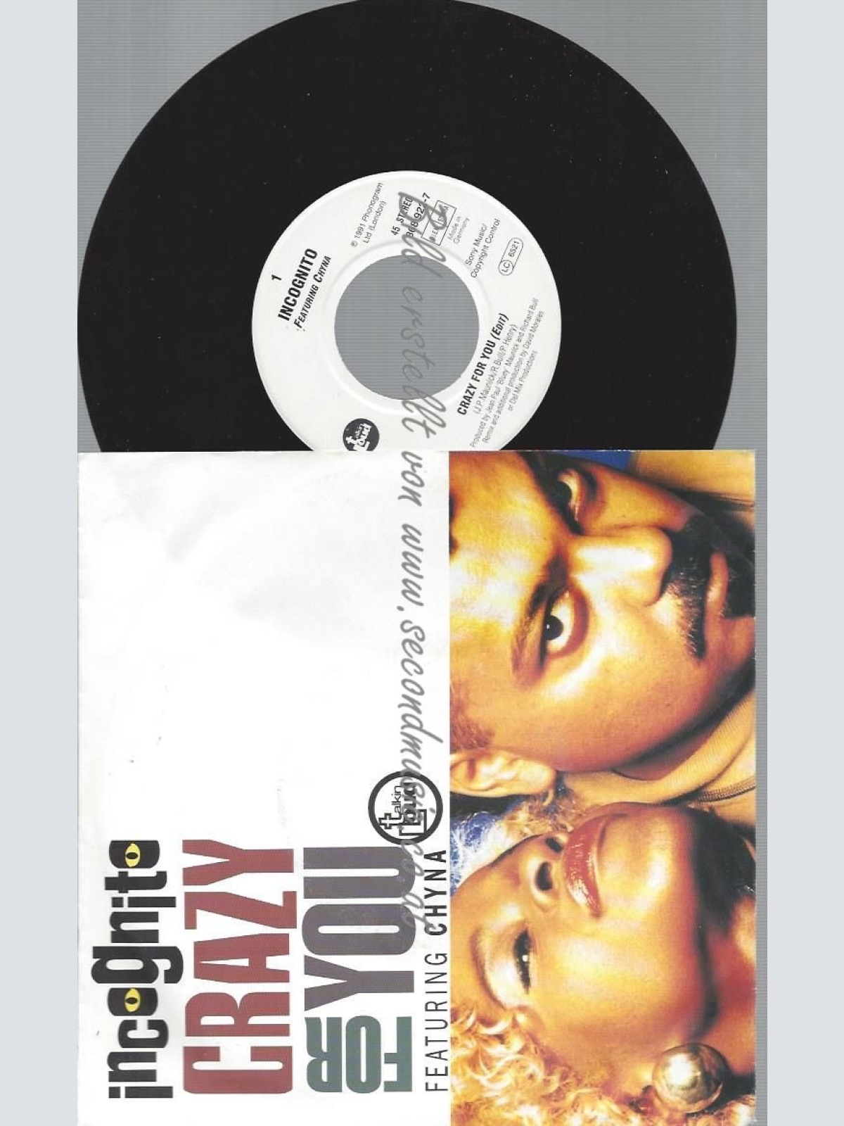 7"   Incognito Featuring Chyna – Crazy For You