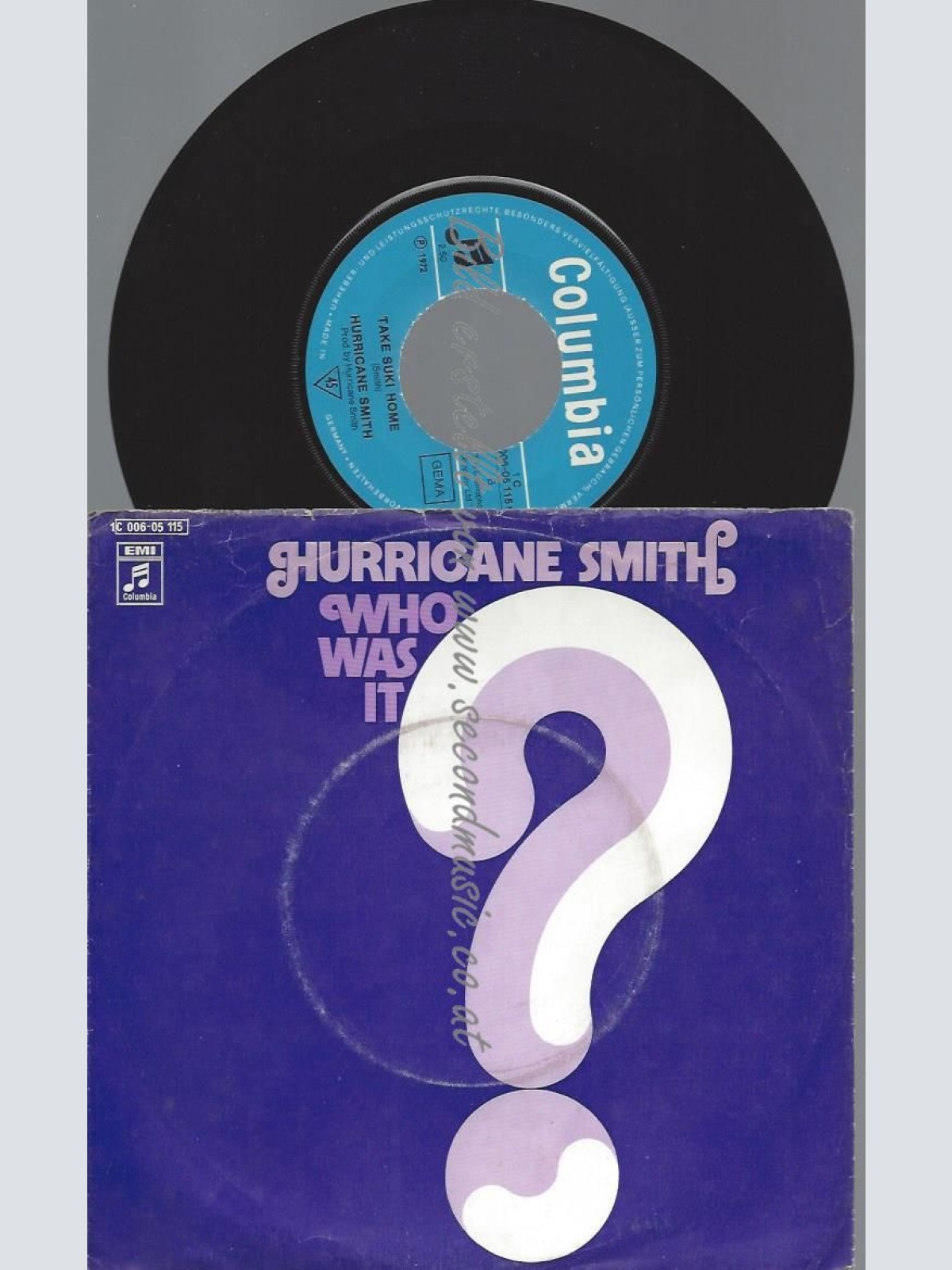 7"   Hurricane Smith  Who Was It