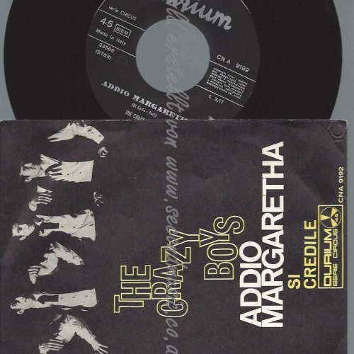 7" The Crazy Boys – Addio Margaretha