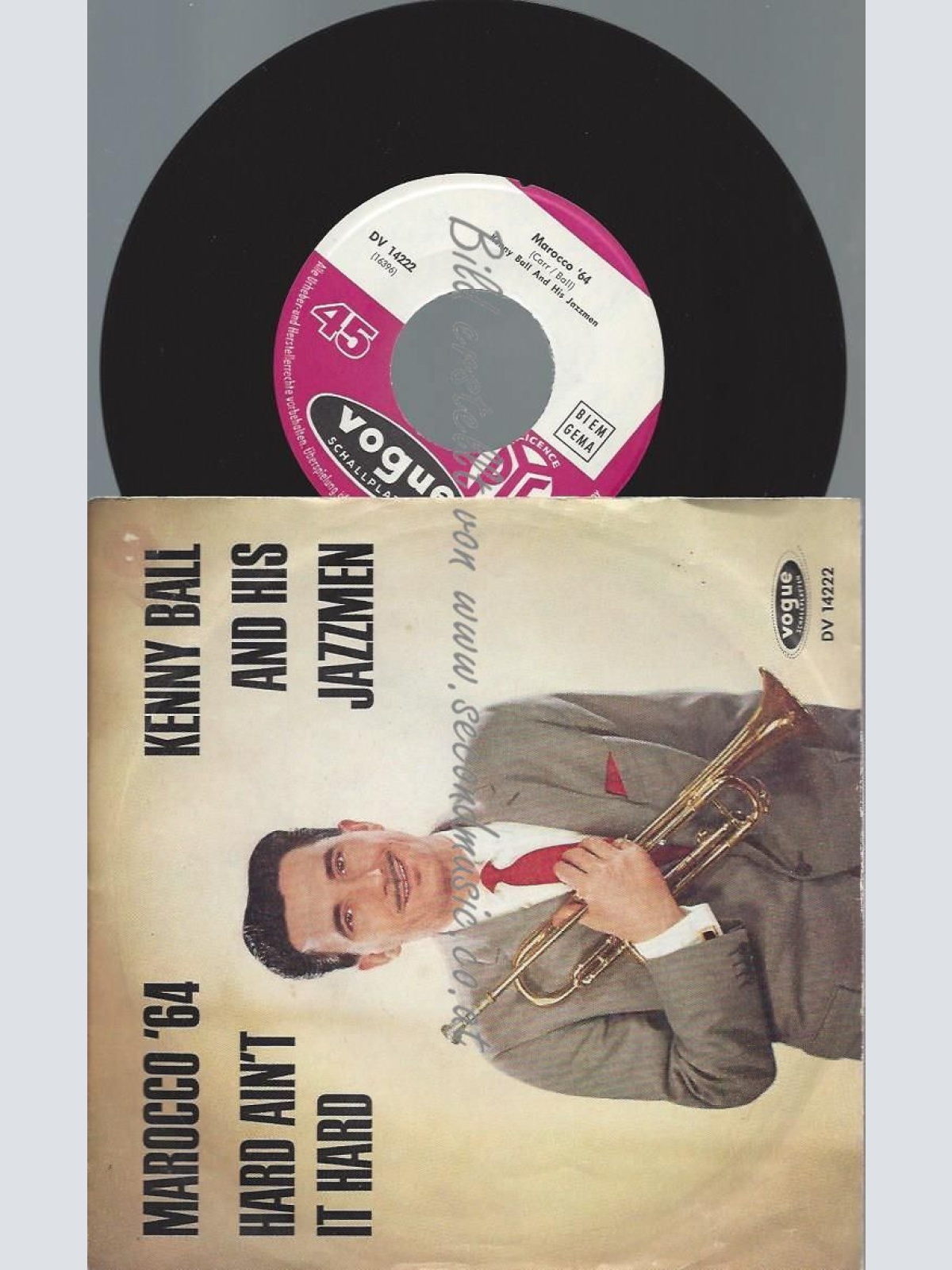 7"   Kenny Ball And His Jazzmen  Marocco '64