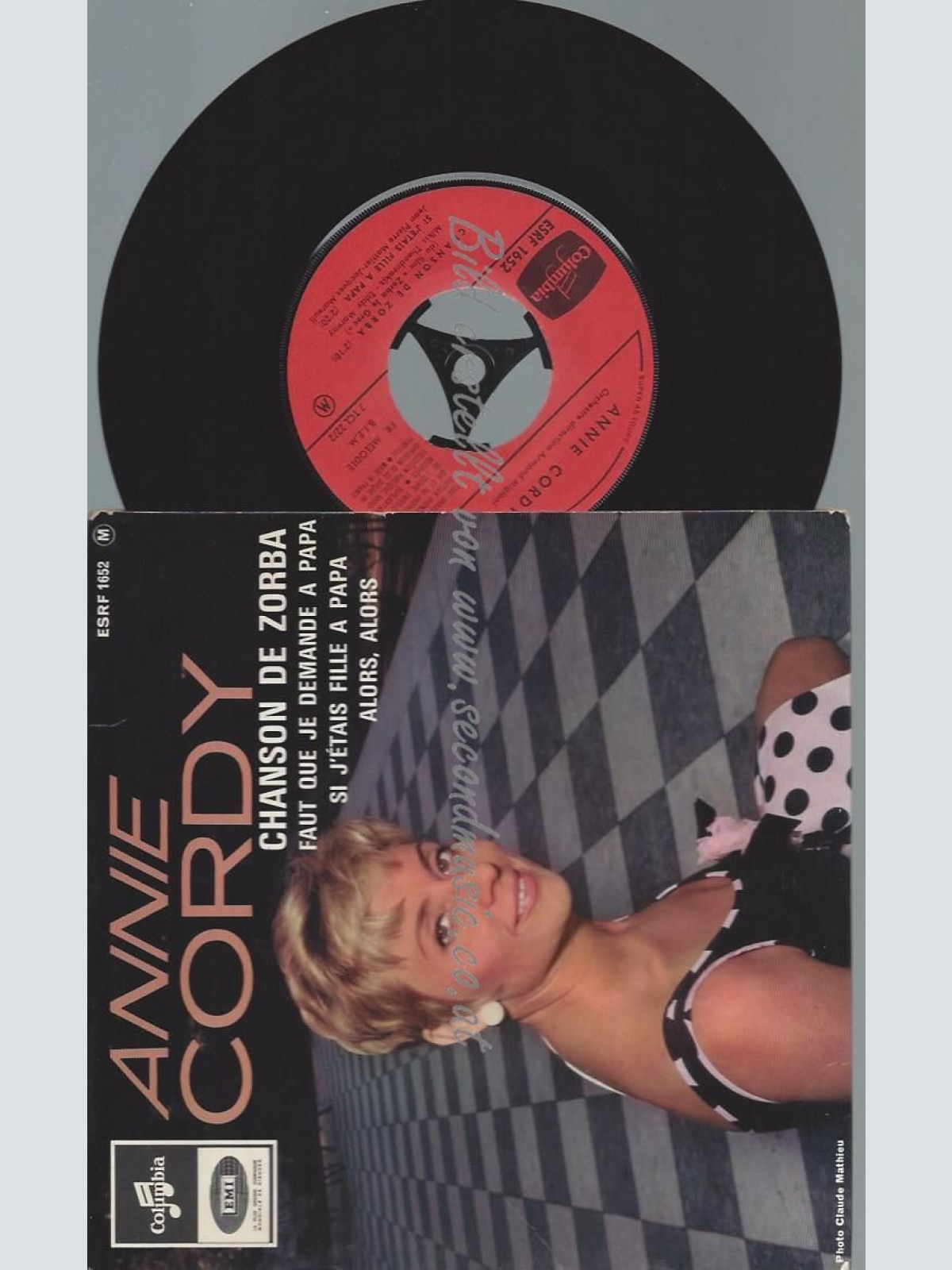 7"  Annie Cordy CHANSON DE ZORBA