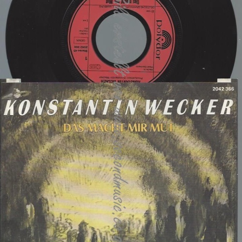 7"  Konstantin Wecker – Das Macht Mir Mut