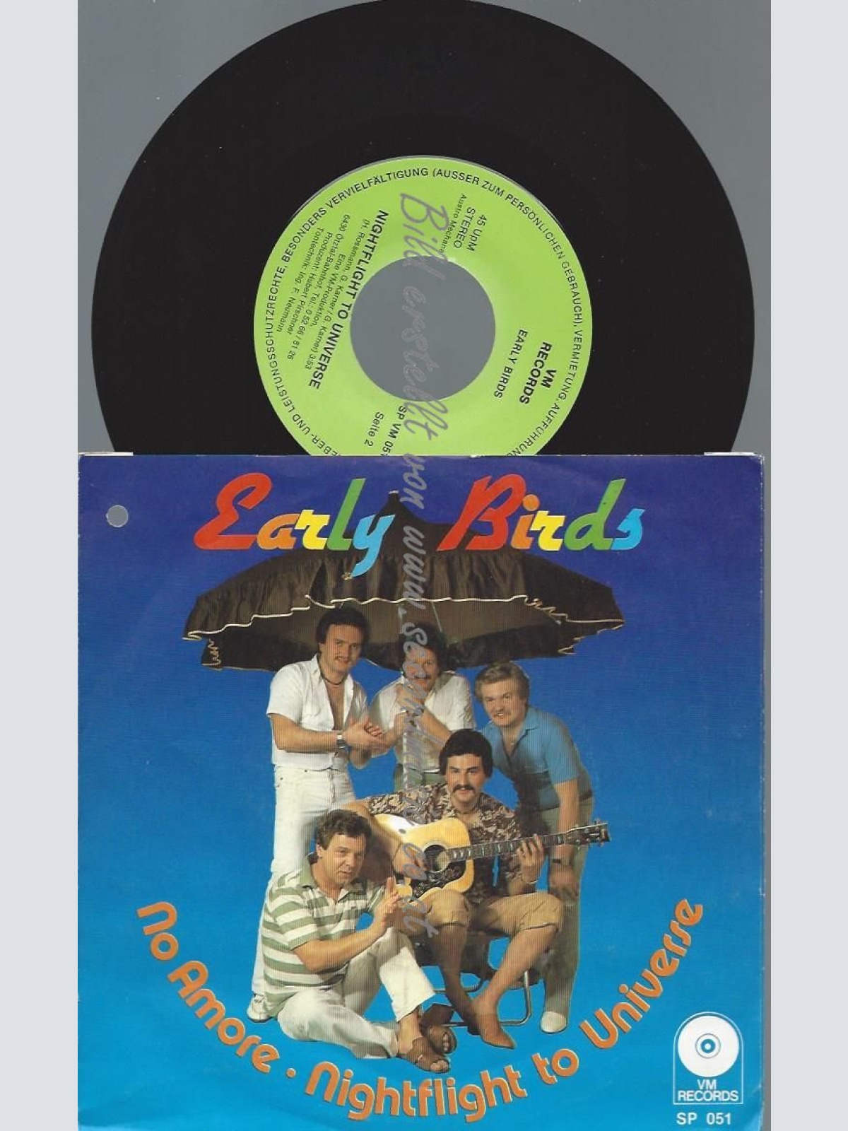 7"   Early Birds  No Amore / Nightflight To Universe