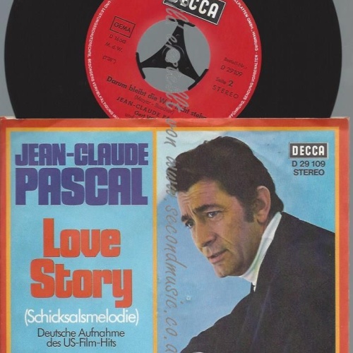 7"   Jean-Claude Pascal – Love Story