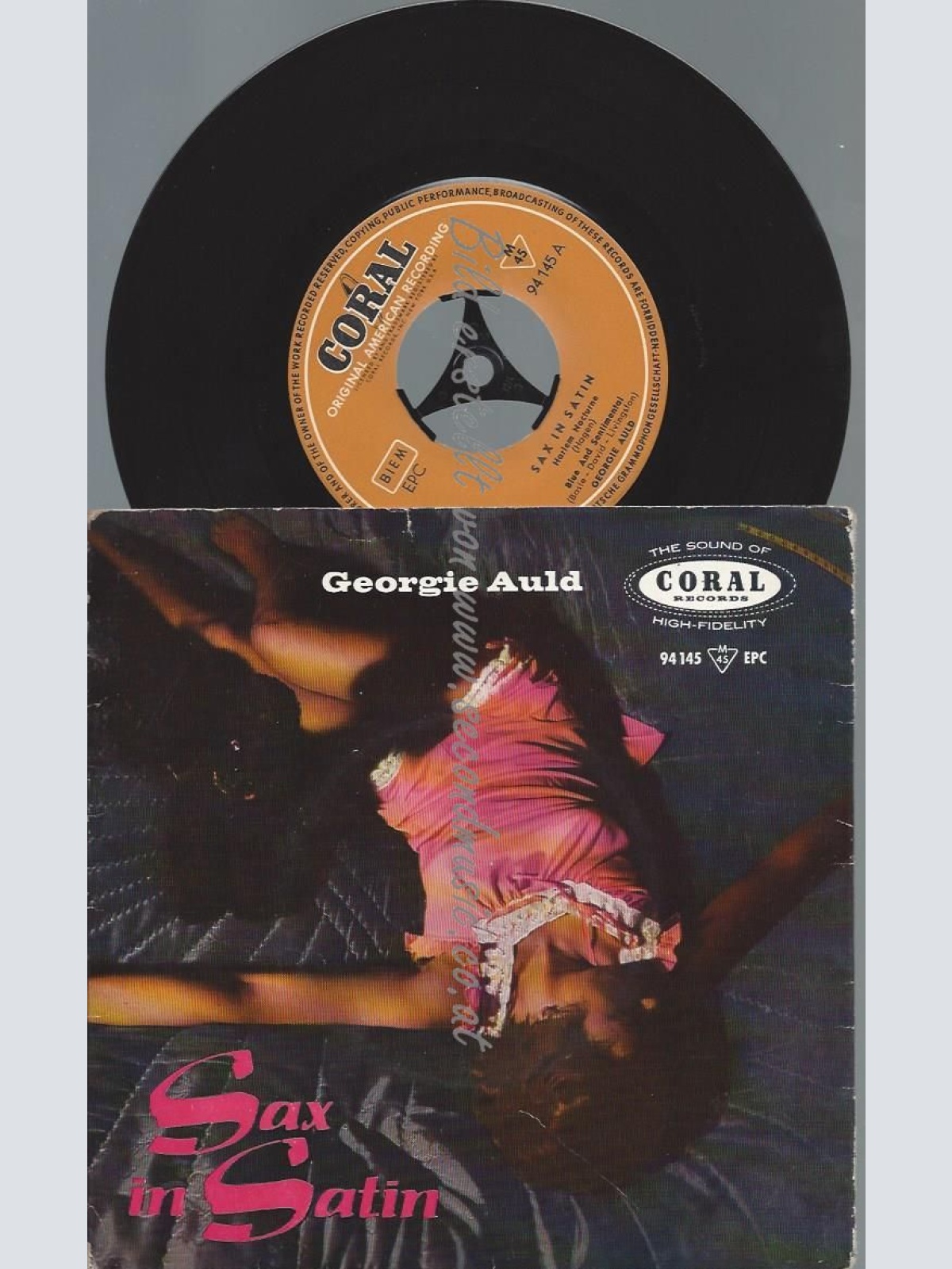 7"   Georgie Auld  Sax In Satin