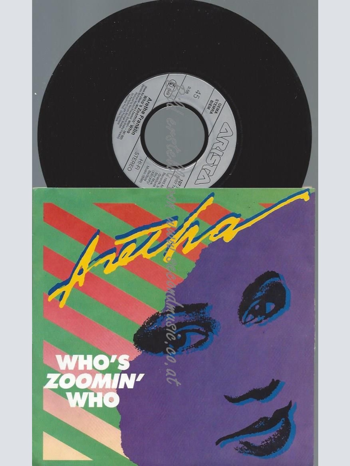 7"   Aretha Franklin  Who's Zoomin' Who  // + FACTS