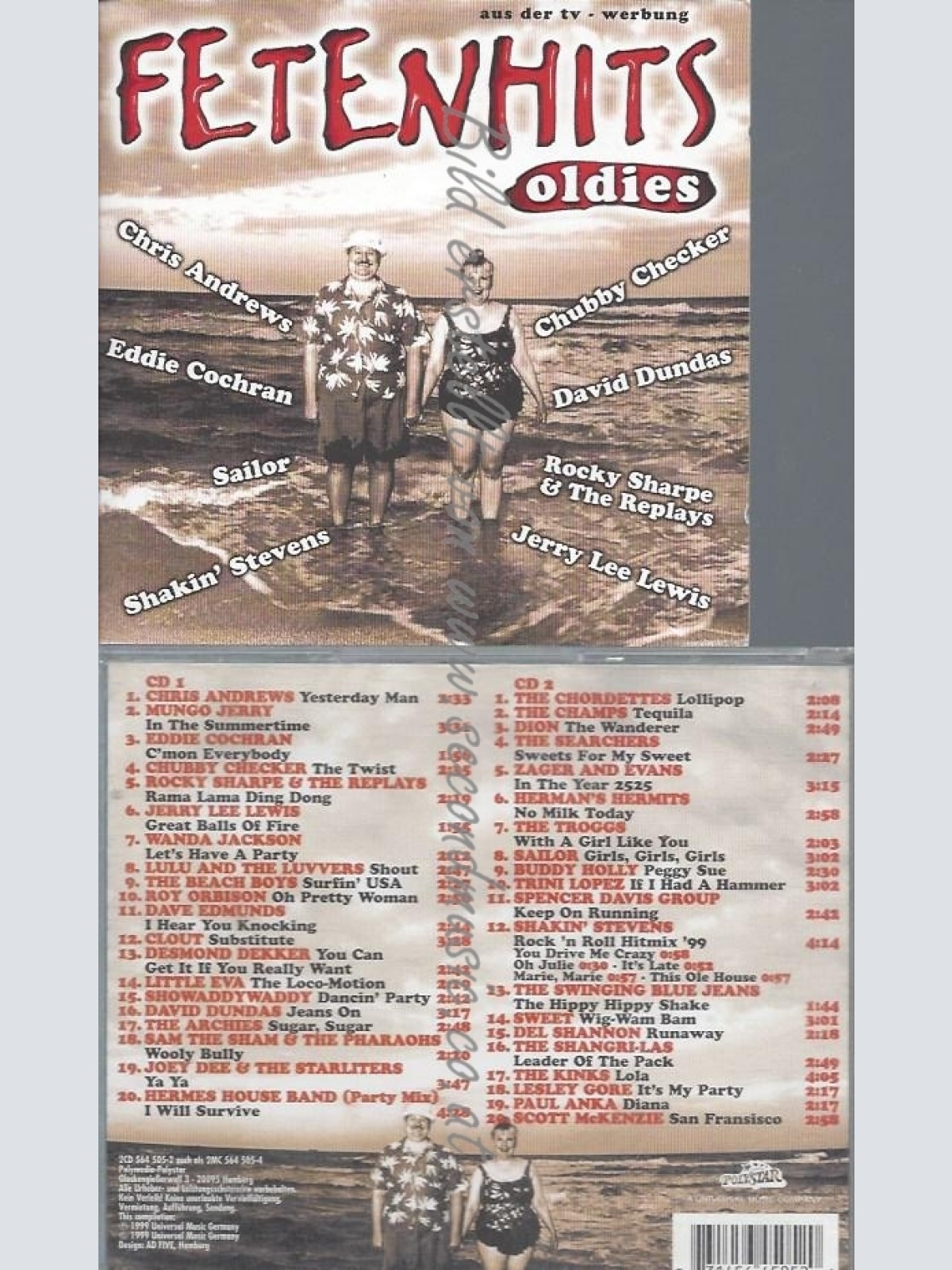 CD--VARIOUS--FETENHITS - OLDIES | DOPPEL-CD