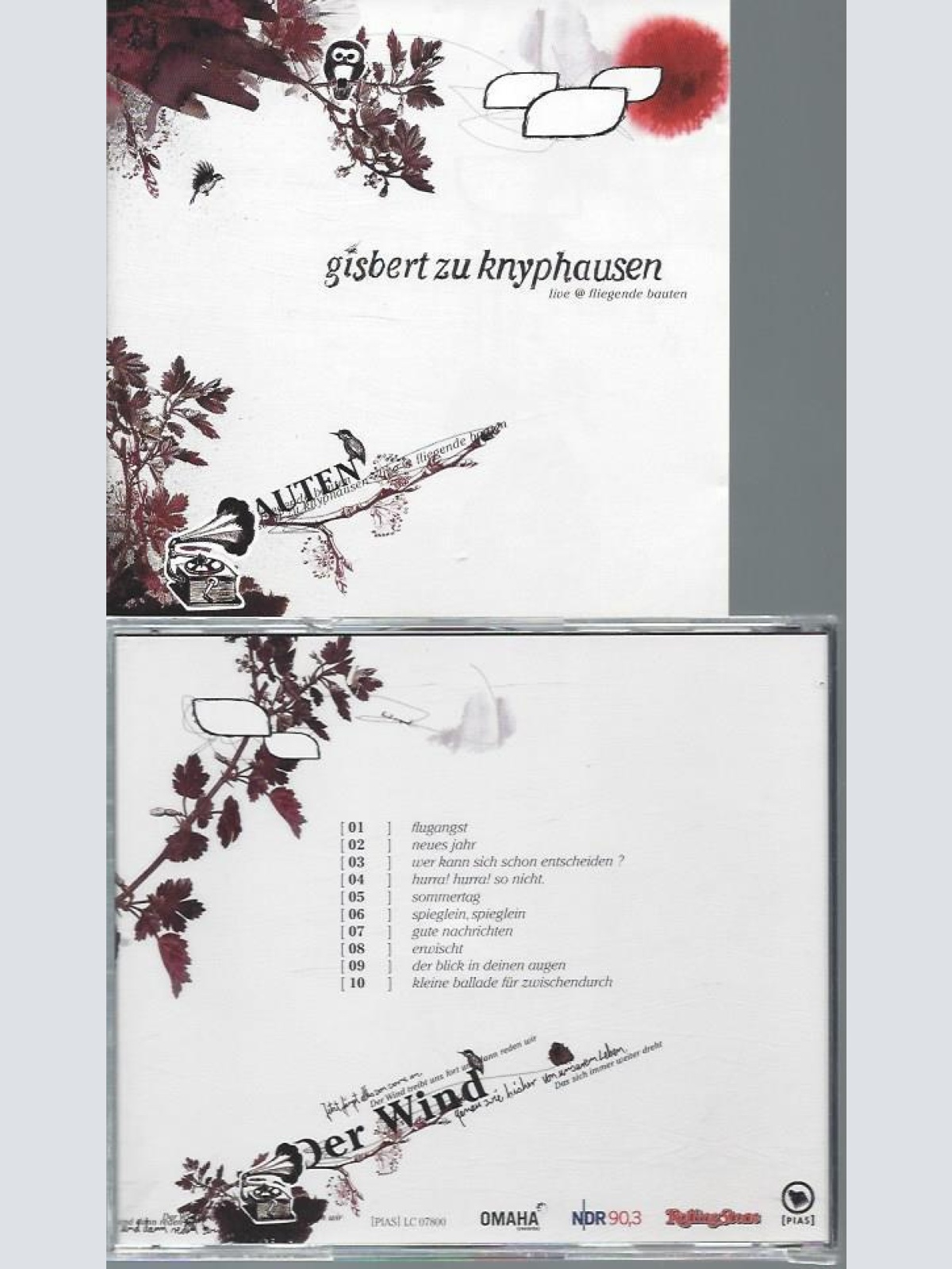 CD-- GISBERT ZU KNYPHAUSEN  LIVE @ FLIEGENDE BAUTEN