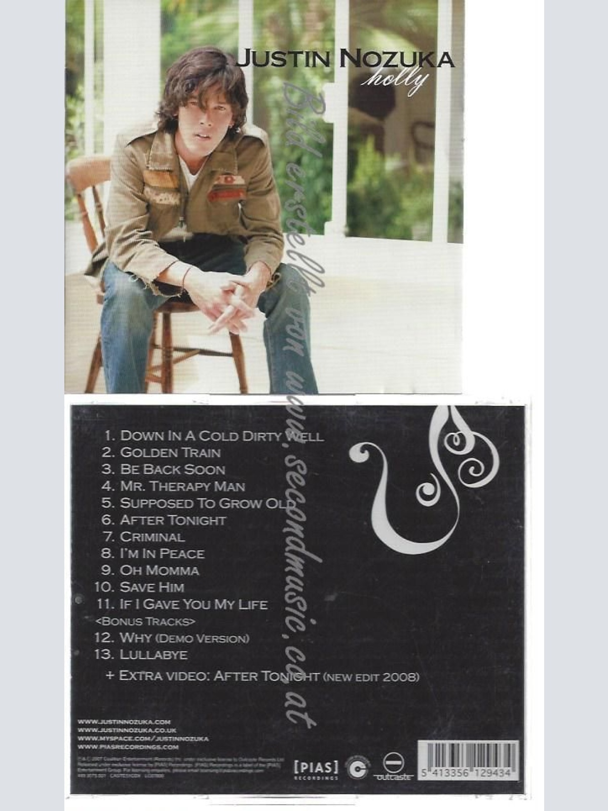 CD--JUSTIN NOZUKA--    HOLLY-NEW VERSION |