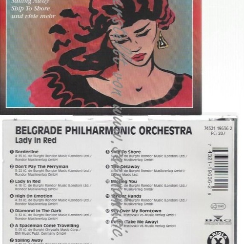 CD--CHRIS DE BURGH IM PHILHARMONIC SOUND     LADY IN RED-DIE HITS