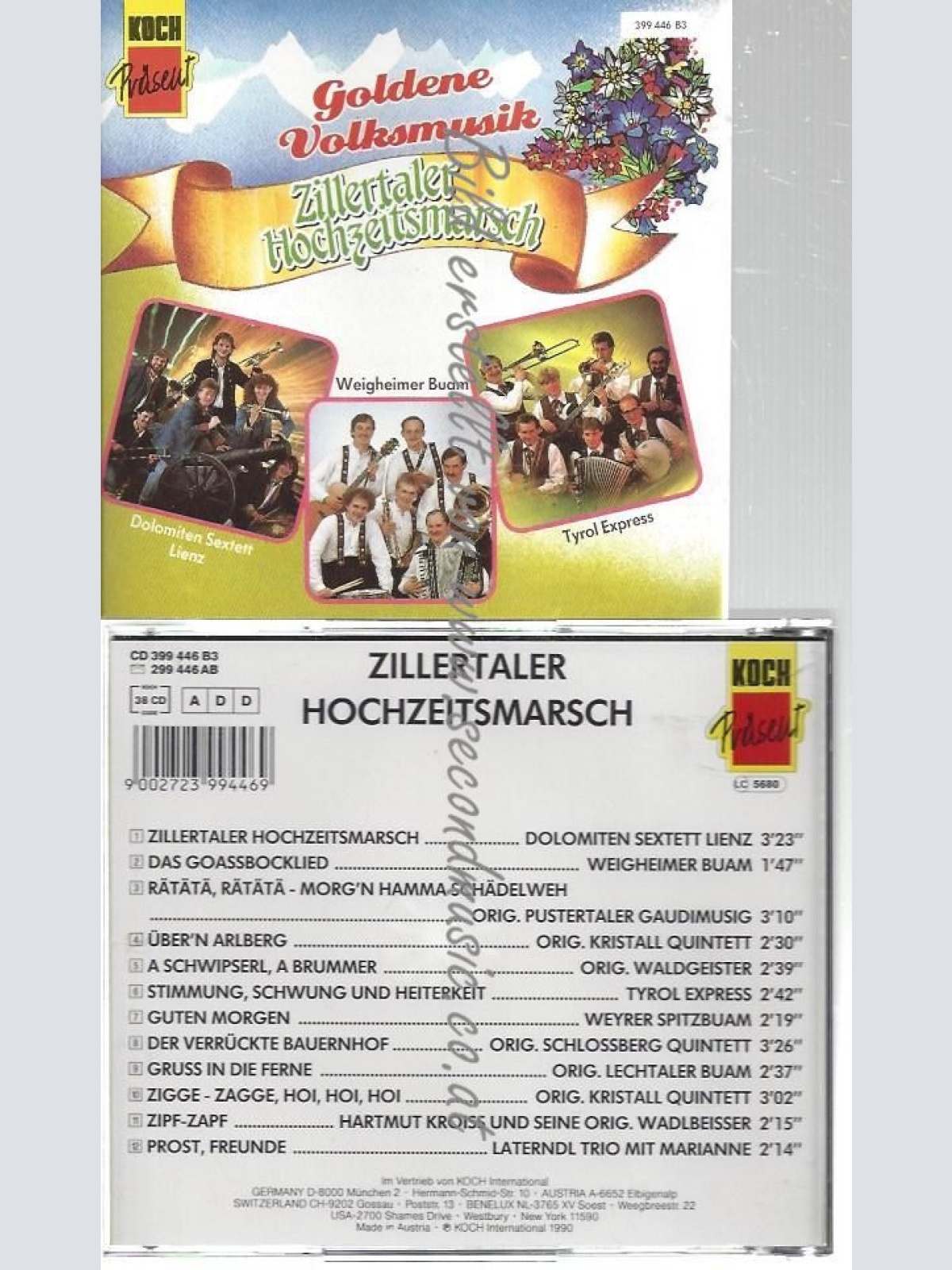CD--VARIOUS--    ZILLERTALER HOCHZEITSMARSCH
