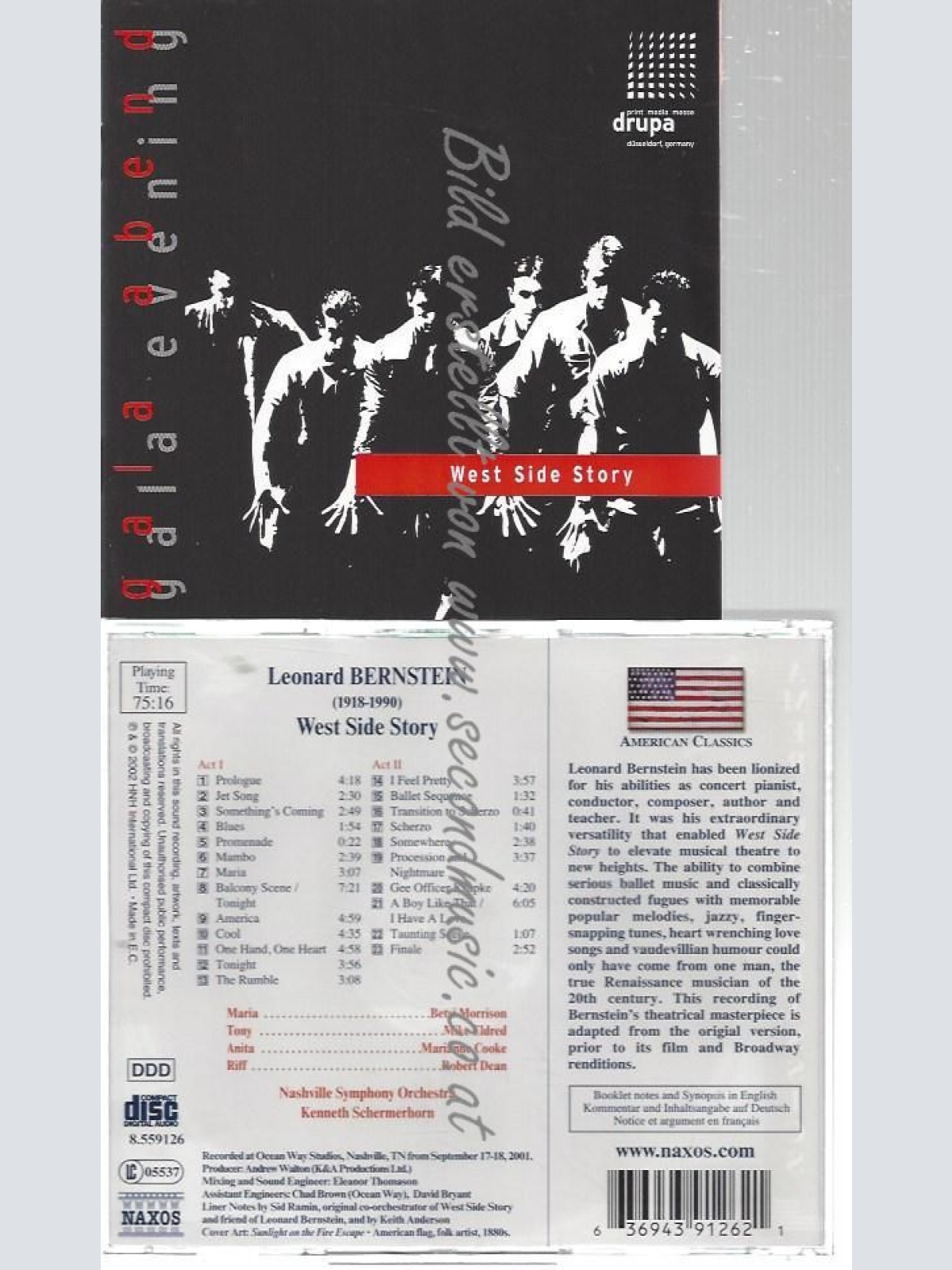 CD--MARIANNE COOKE--    BERNSTEIN: WEST SIDE STORY