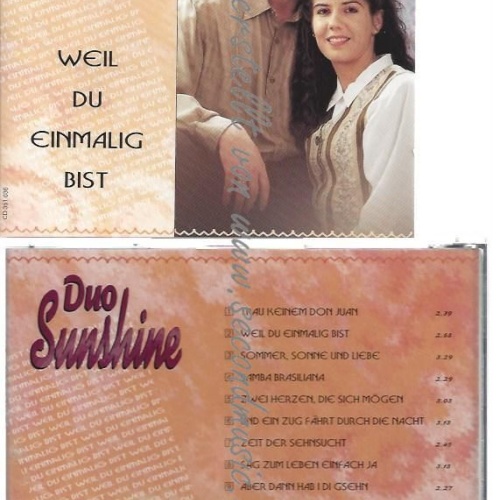CD--DUO SUNSHINE--    WEIL DU EINMALIG BIST