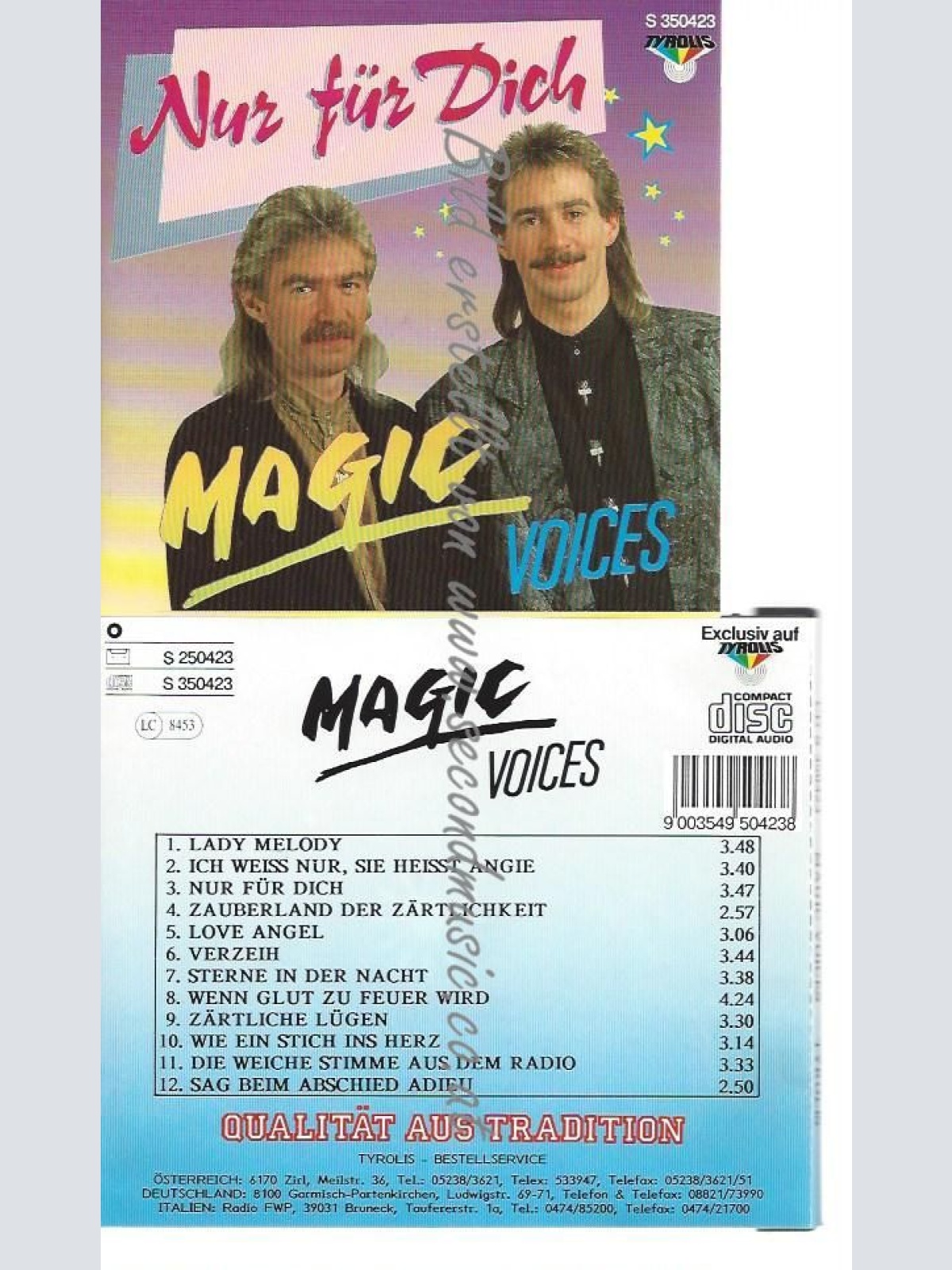 CD--MAGIC VOICES--    NUR FÜR DICH