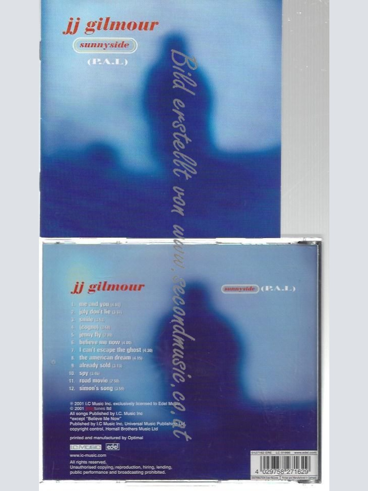 CD--JJ GILMOUR--    SUNNY SIDE |