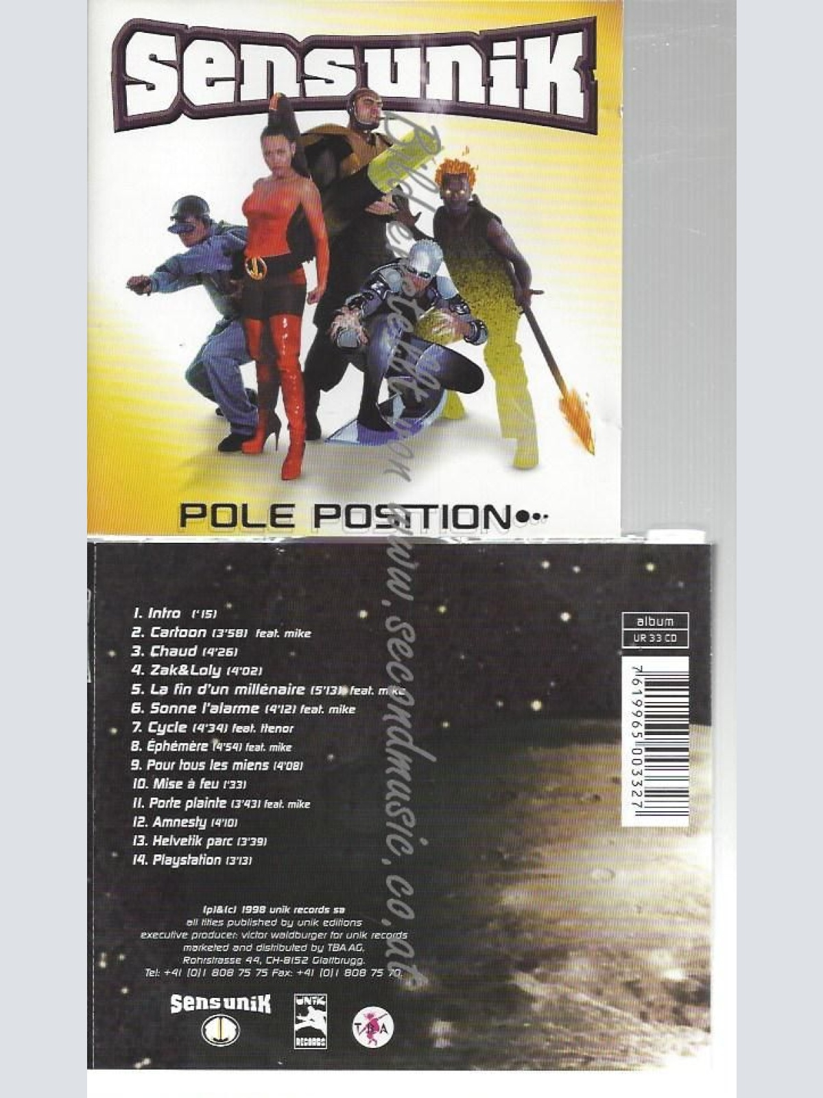 CD--SENS UNIK--    POLE POSITION