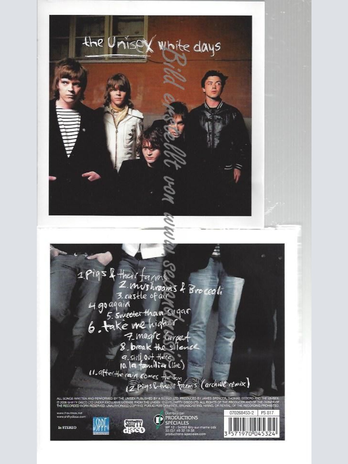 CD--THE UNISEX--    WHITE DAYS