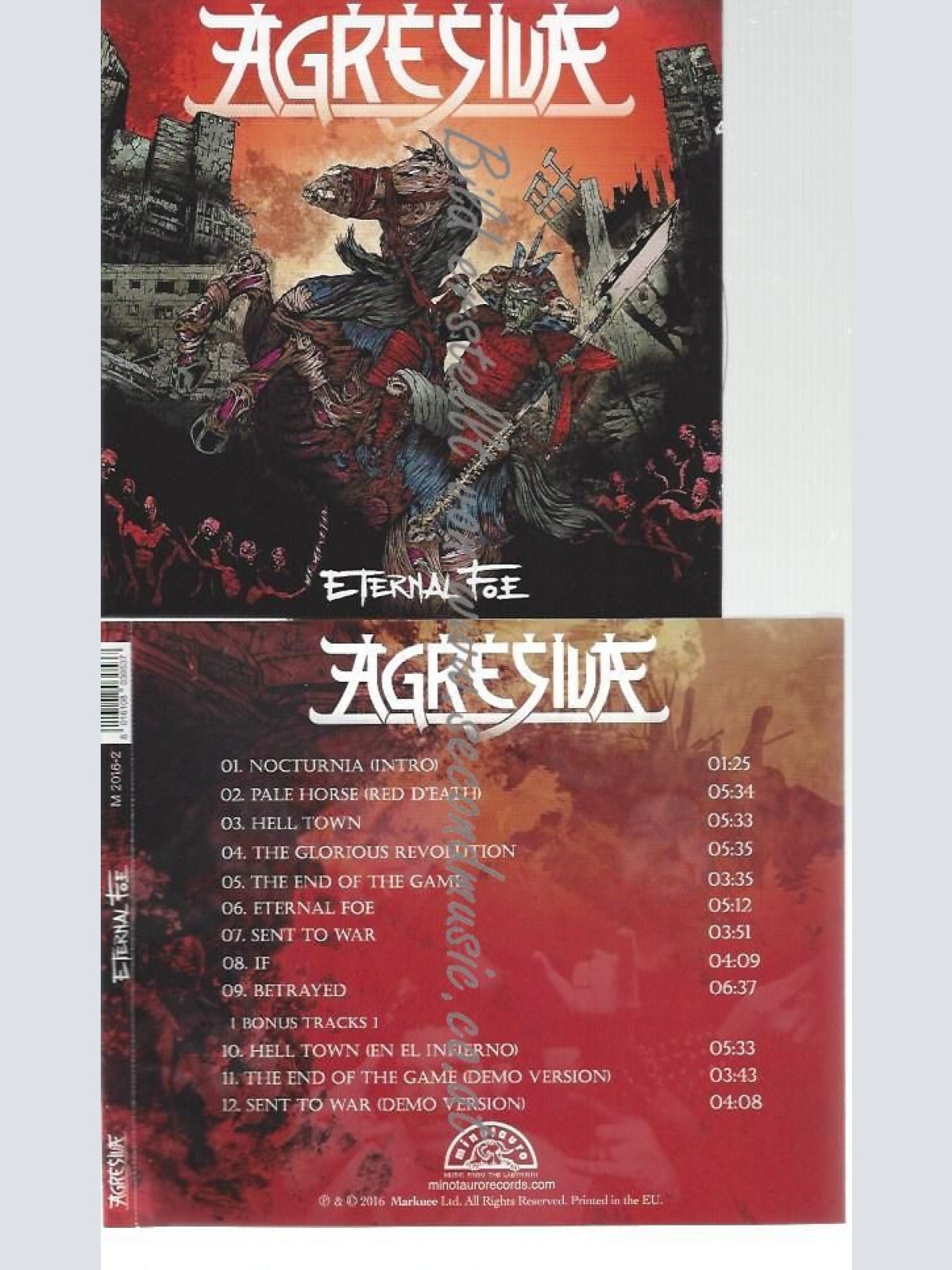 CD--AGRESIVA--    ETERNAL FOE [BONUS TRACKS] |