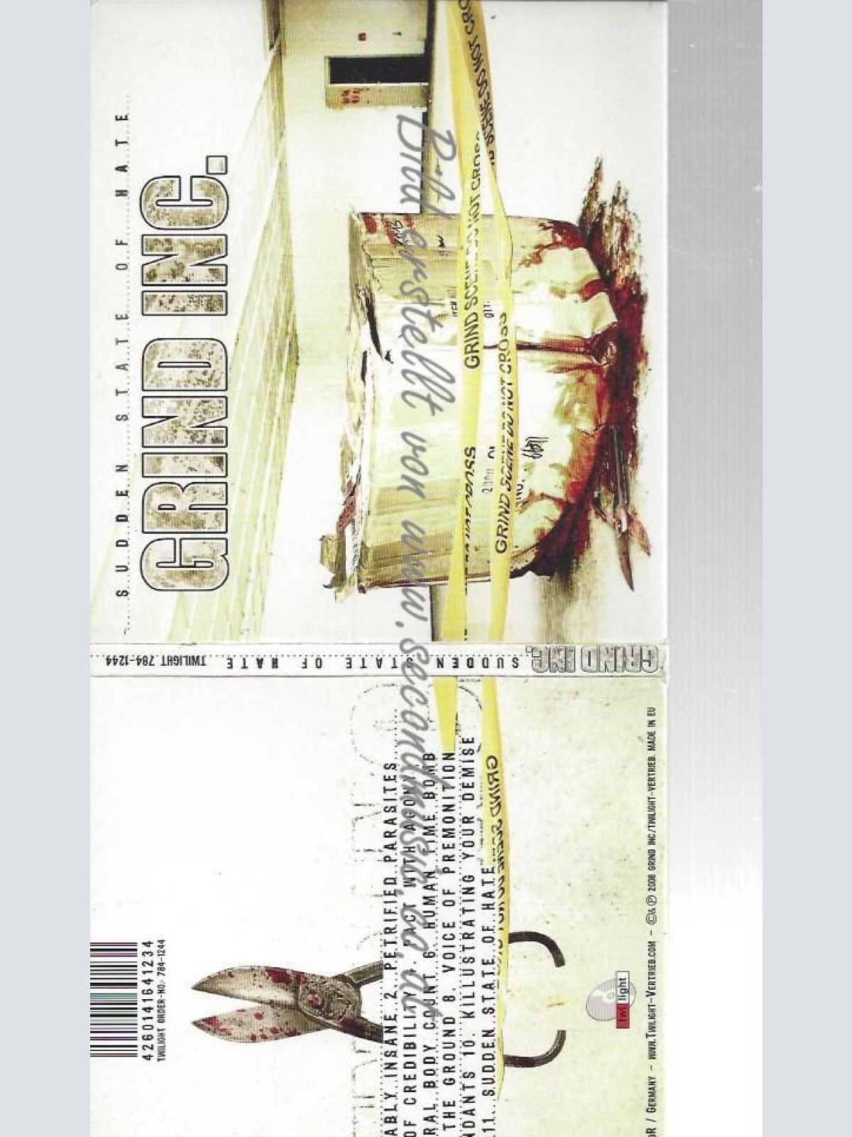 CD--GRIND INC.--    SUDDEN STATE OF HATE [EXPLICIT]