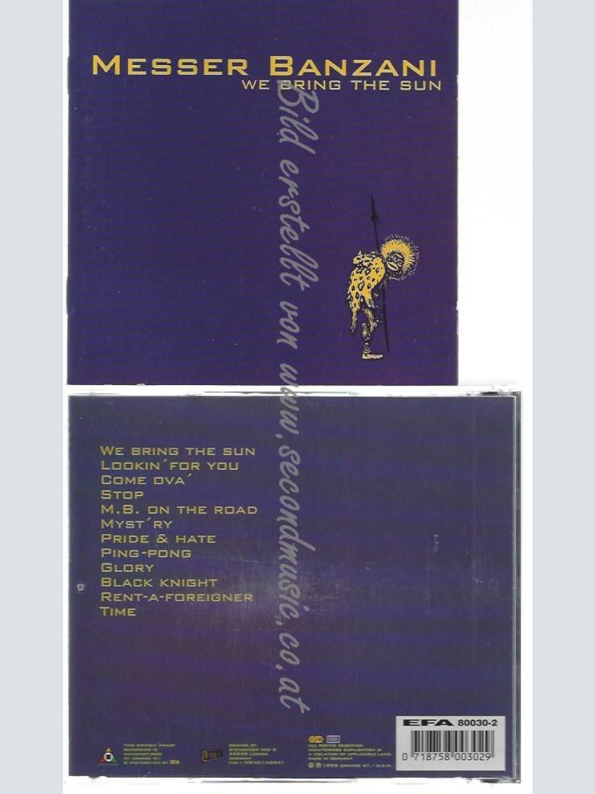 CD--MESSER BANZANI--    WE BRING THE SUN