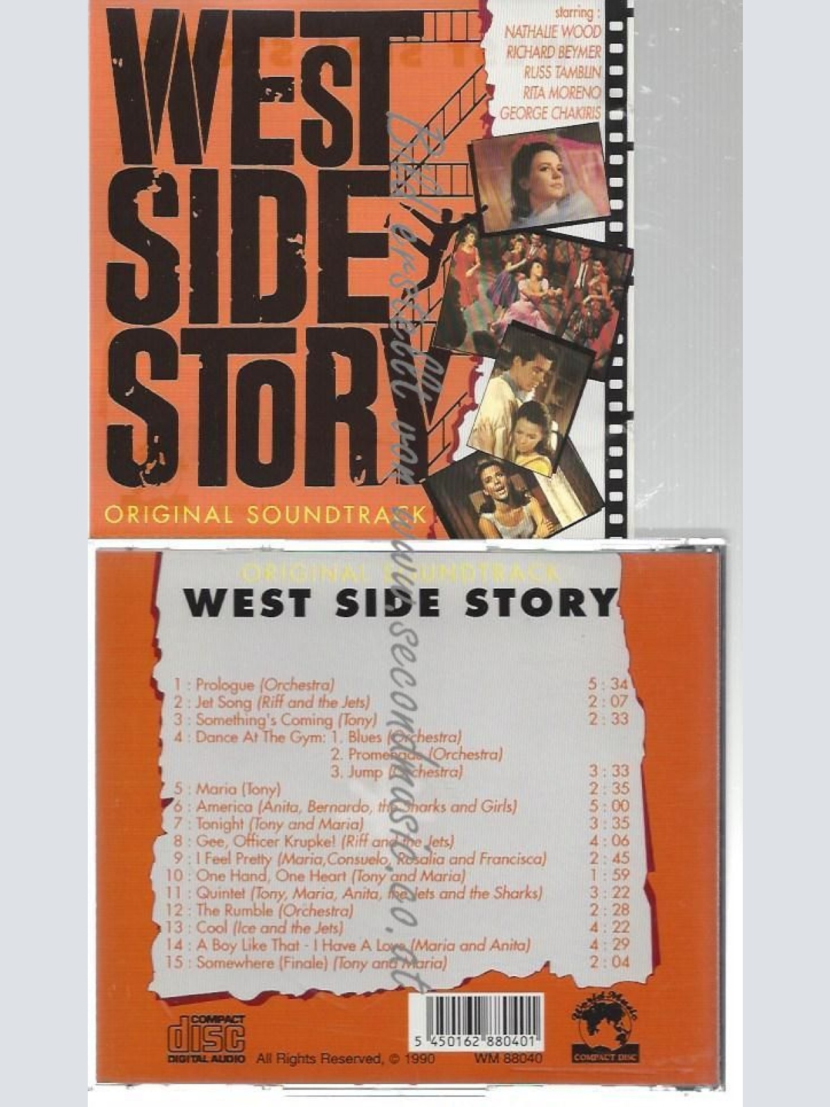 CD--VARIOUS ARTISTS--    WEST SIDE STORY -THE ORIGINAL SOUNDTRACK