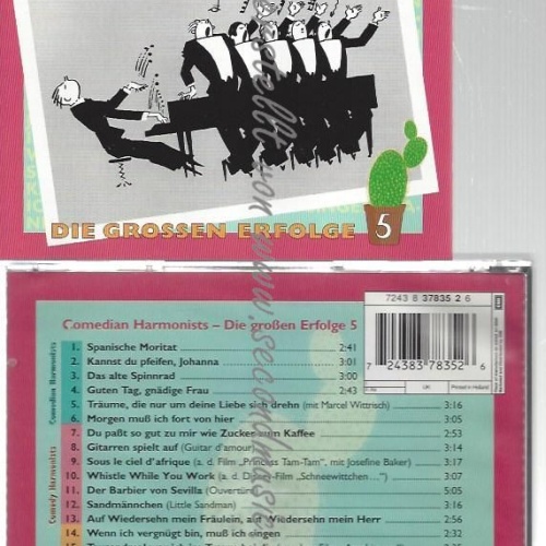 CD--THE COMEDIAN HARMONISTS--    DIE GROßEN ERFOLGE 5