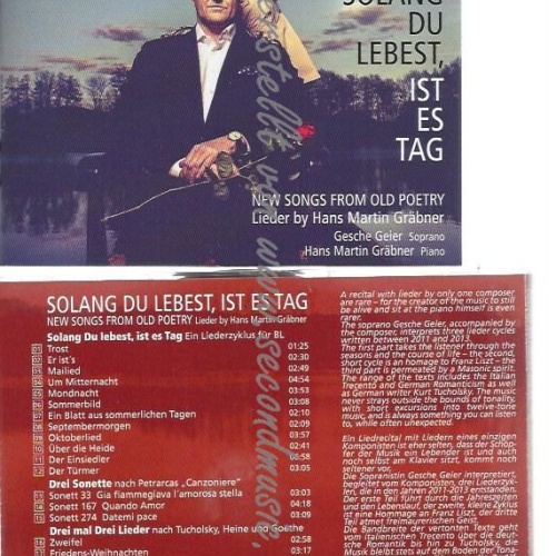 CD-- -    HANS MARTIN GRÄBNER: SOLANG DU LEBEST, IST EST TAG