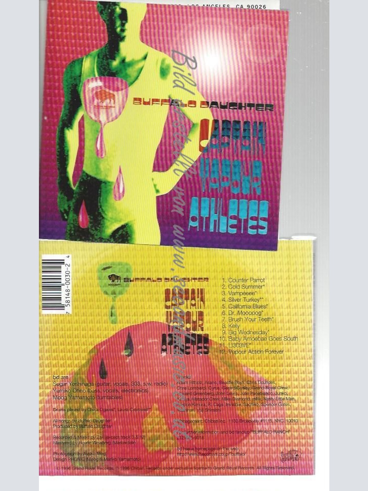 CD--BUFFALO DAUGHTER--    CAPTAIN VAPOUR ATHLETES