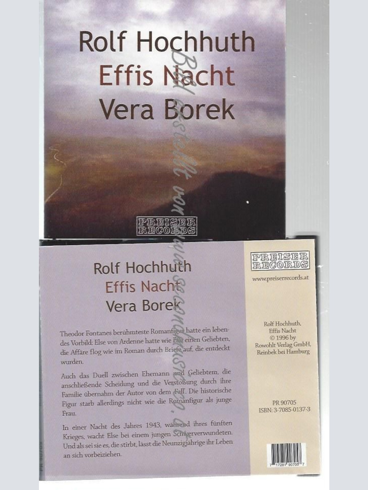 CD--ROLF HOCHHUTH UND HOCHHUTH,ROLF--    EFFIS NACHT