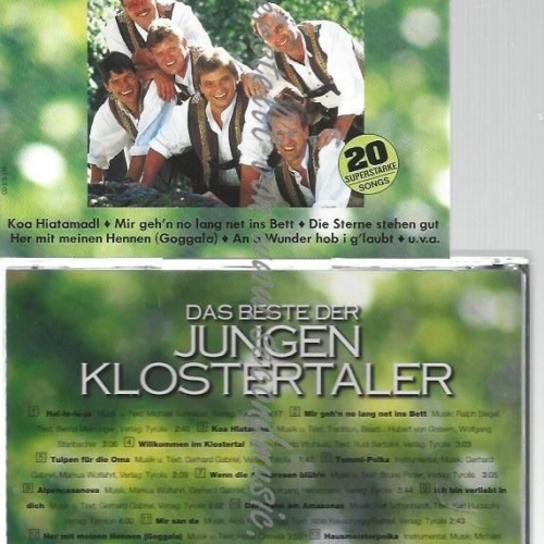 CD--JUNGEN KLOSTERTALER--    DAS BESTE DER JUNGEN KLOSTERTALER