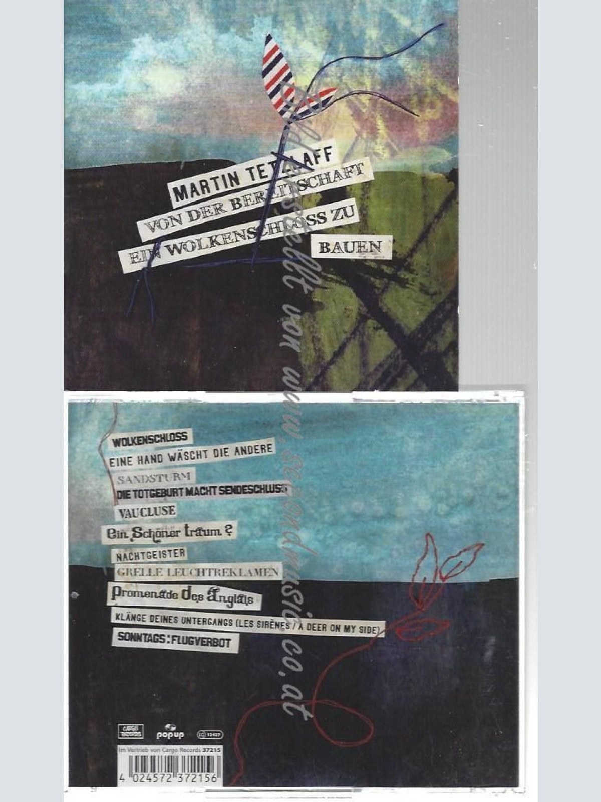 CD--VON DER BEREITSCHAFT EIN WOLKENSCHLOSS ZU BAUEN    / TETZLAFF,MARTIN--