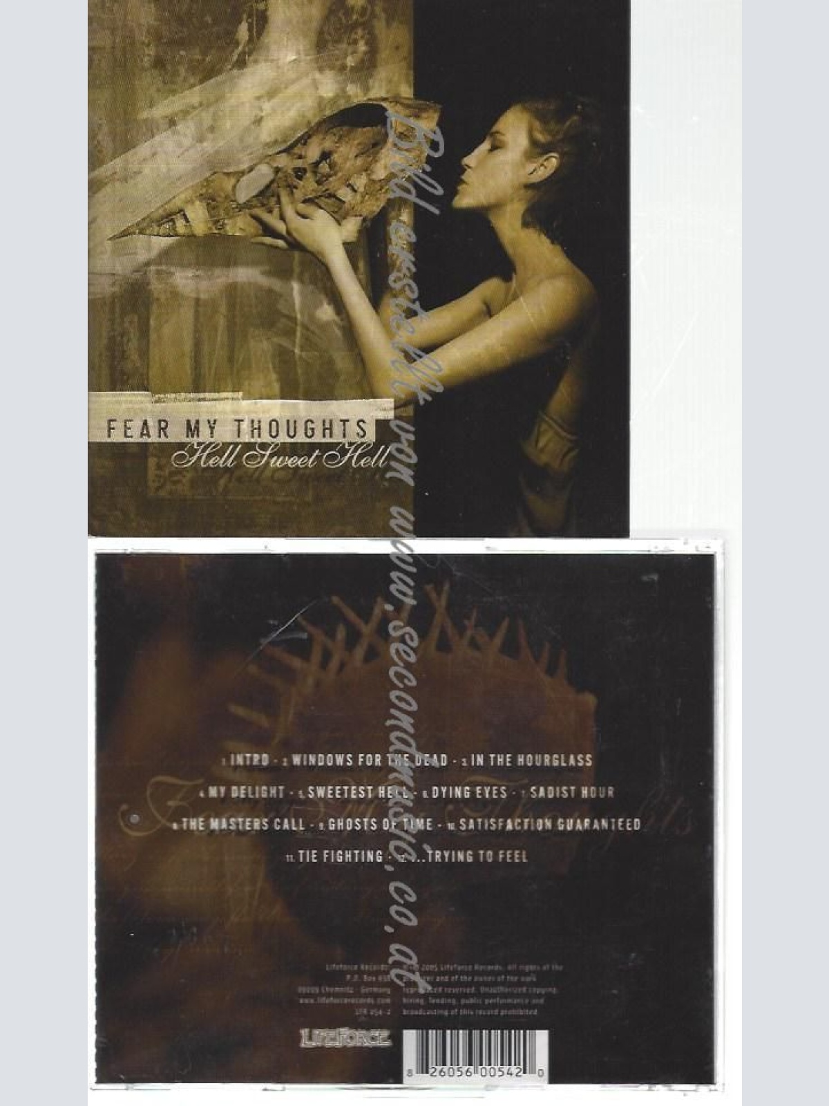 CD--FEAR MY THOUGHTS--    HELL SWEET HELL