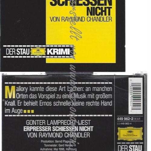 CD--LAMPRECHT,GÜNTER ERPRESSER SCHIEßEN NICHT -RAYMOND CHANDLER