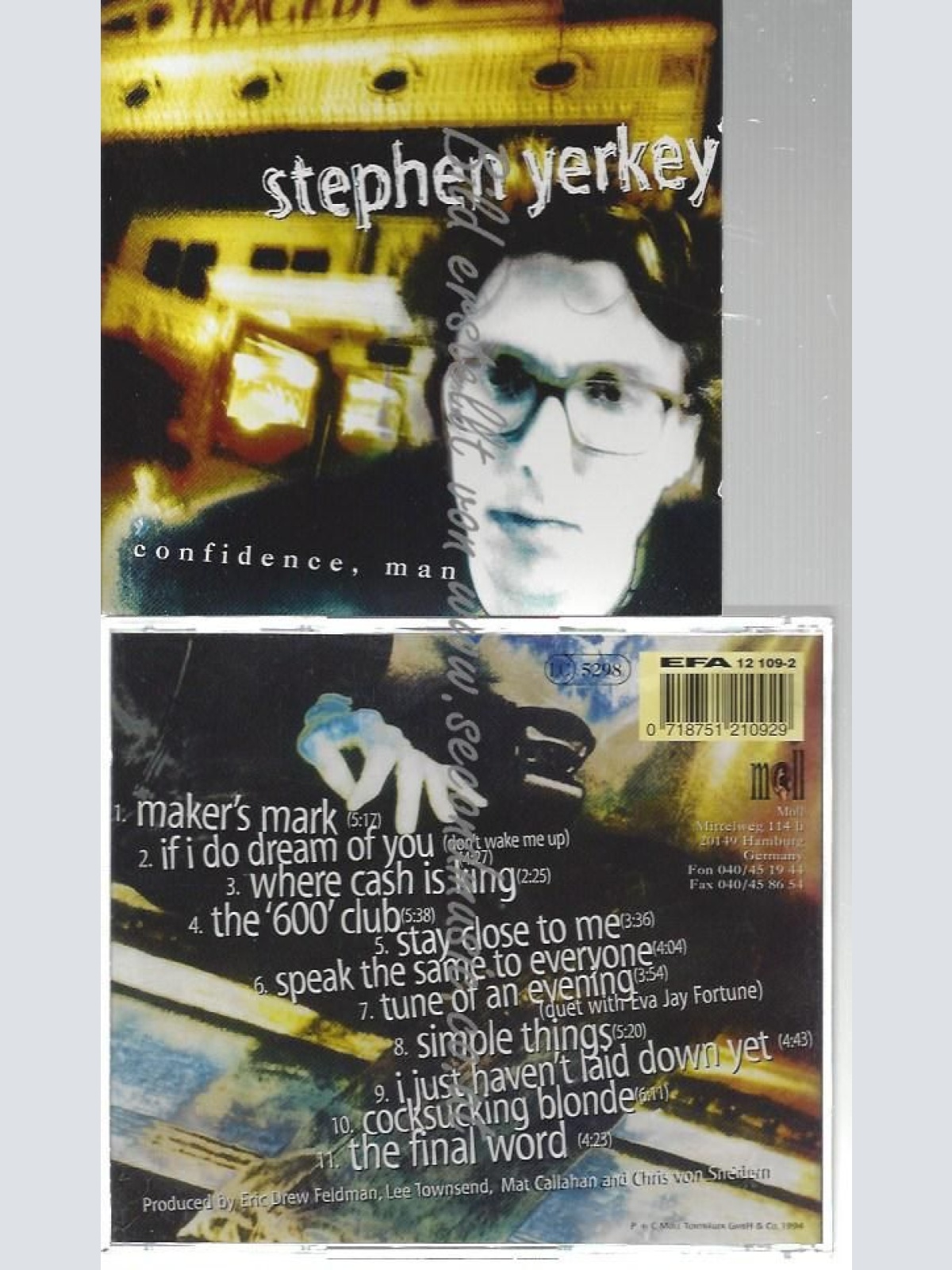 CD--STEPHEN YERKEY--    CONFIDENCE, MAN [EXPLICIT]