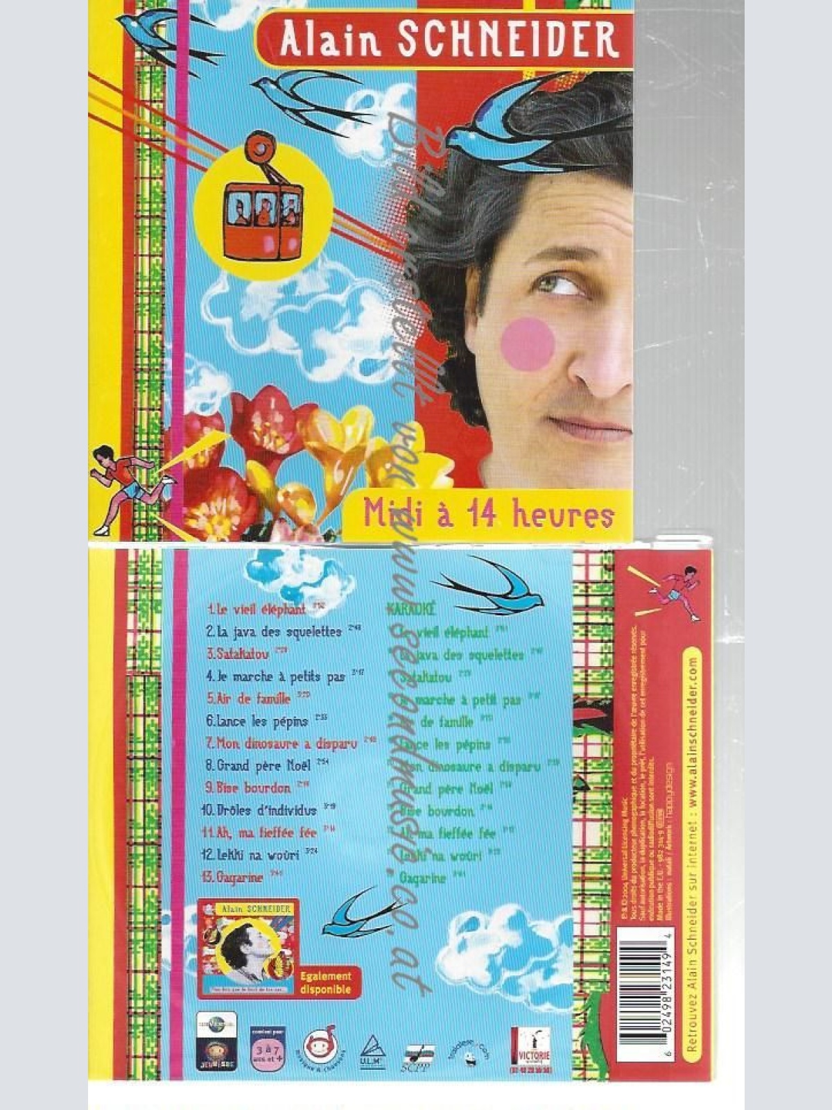 CD--ALAIN SCHNEIDER--    MIDI A  HEURES