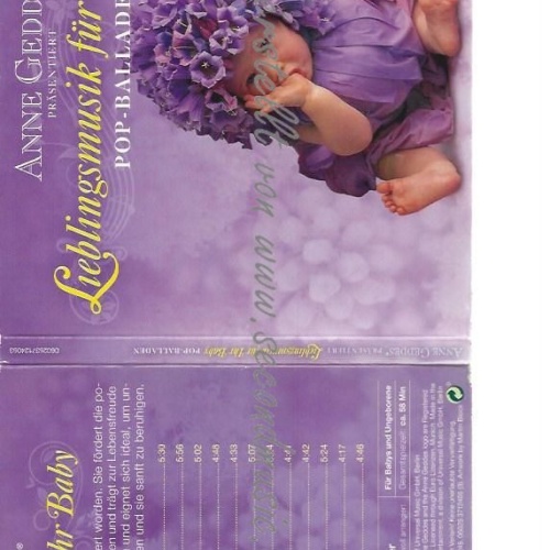 CD--Anne Geddes präsentiert Lieblingsmusik für Ihr Baby - 03: Pop-Balladen