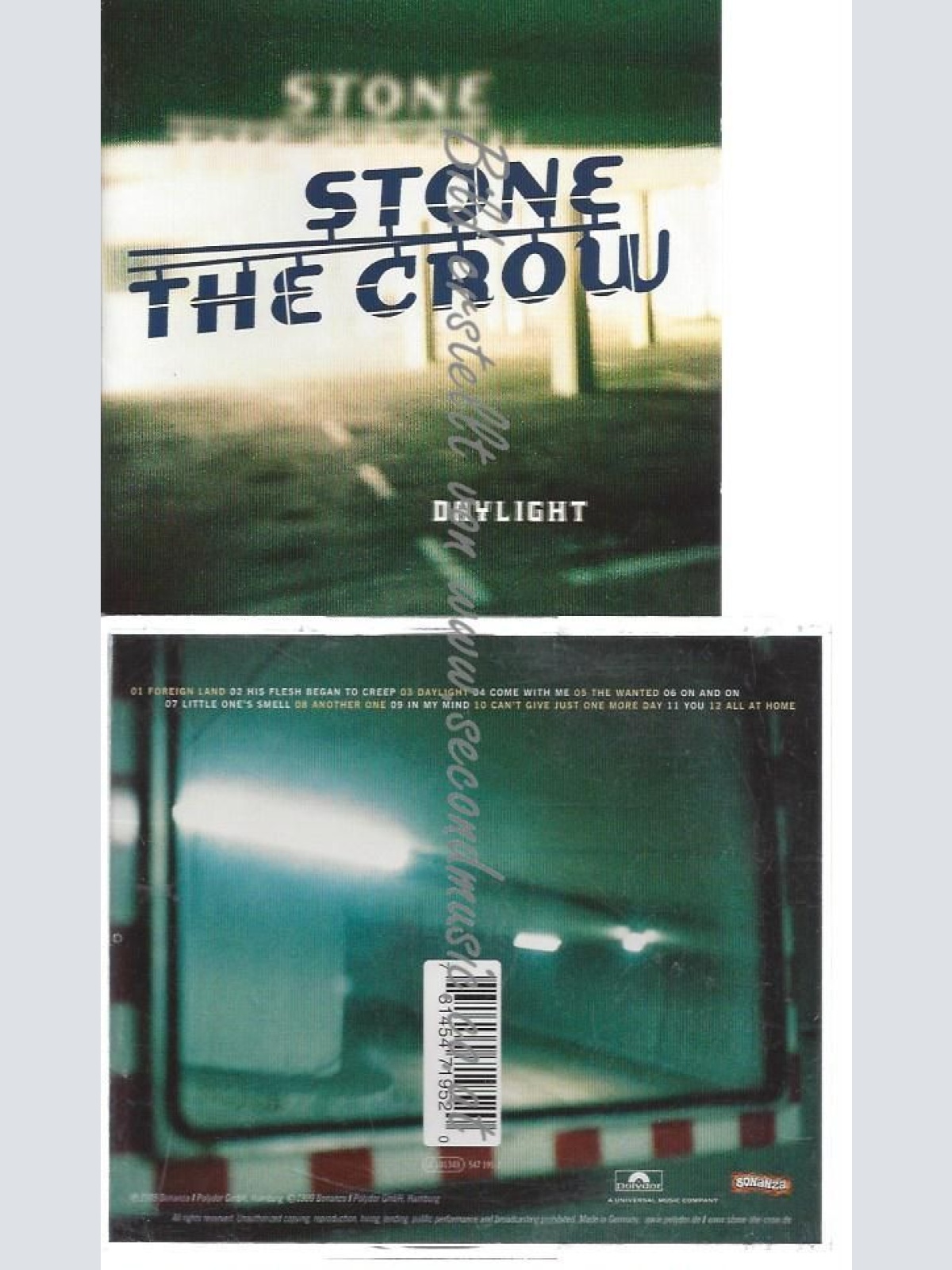 CD--Daylight  // Stone The Crow