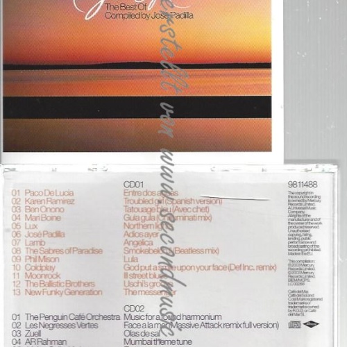 CD--JOSE PADILLA--    BEST OF CAFE DEL MAR | DOPPEL-CD