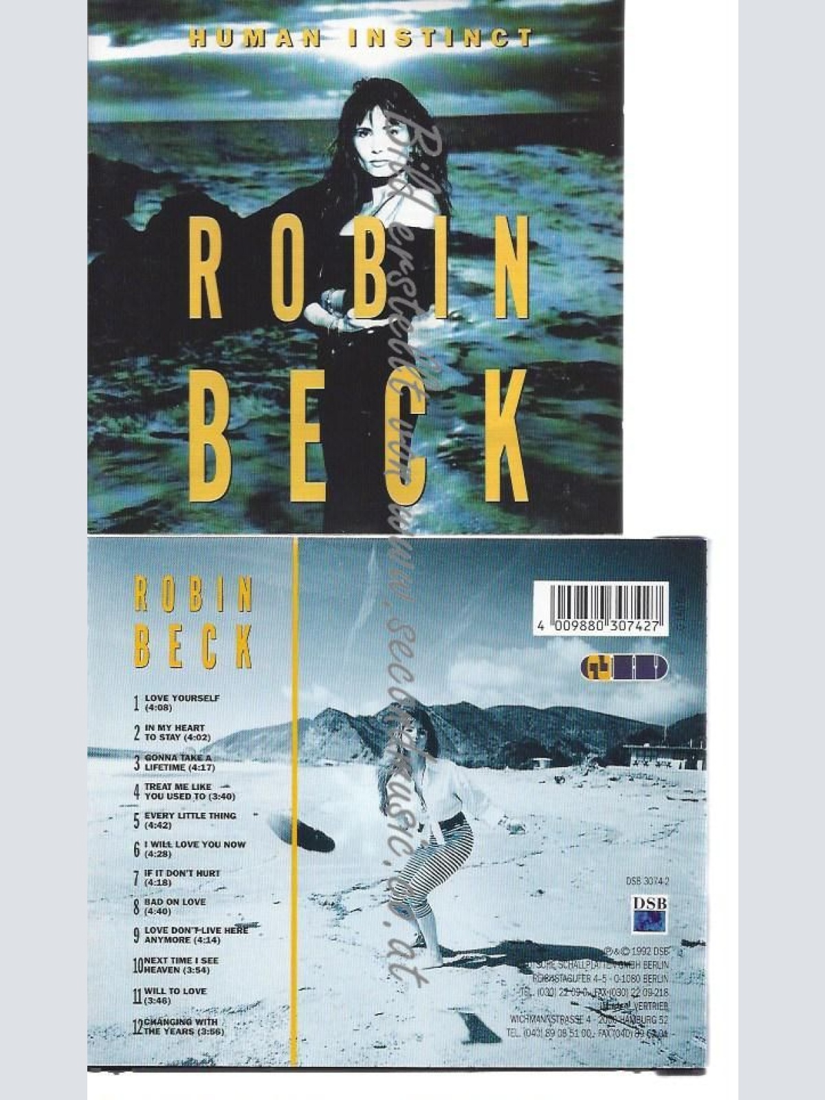 CD--ROBIN BECK--    HUMAN INSTINCT --