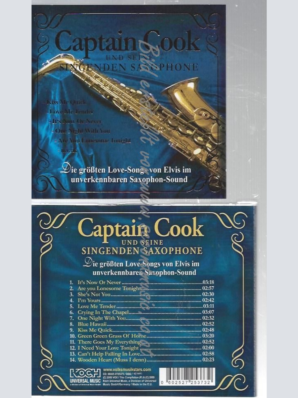 CD--ELVIS  CAPTAIN COOK -    DIE GRÖßTEN LOVE-SONGS