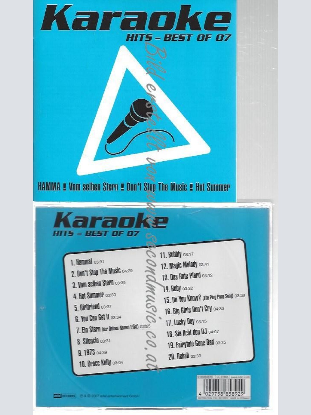 CD--VARIOUS--    KARAOKE HITS BEST OF 07  | KARAOKE