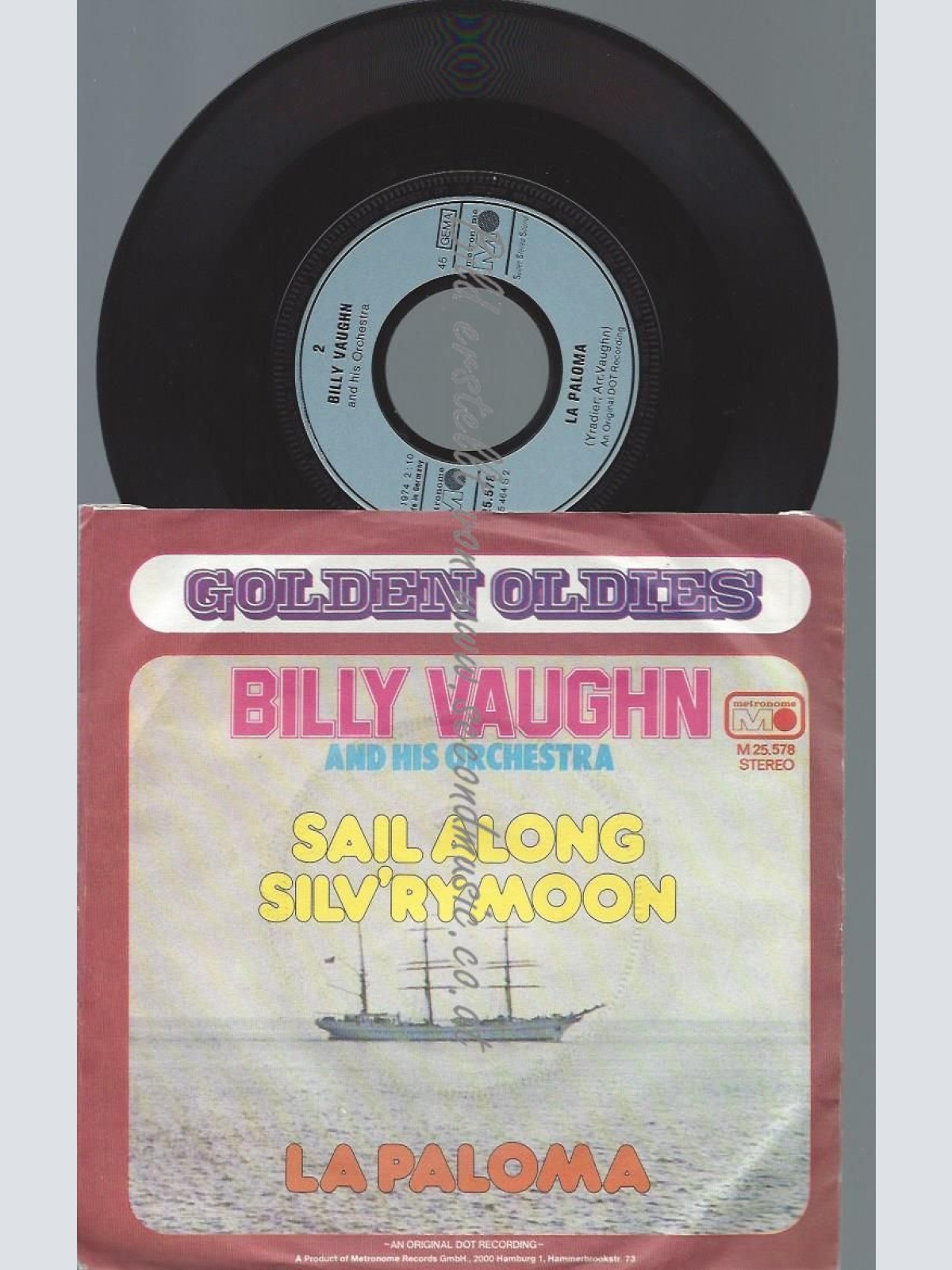 7"  Billy Vaughn   Sail Along Silv'ry Moon