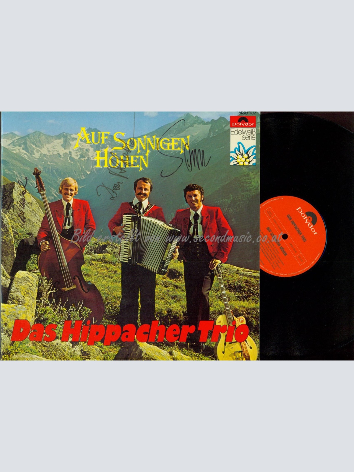 LP--DAS HIPPACHER TRIO AUF SONNIGEN HÖHEN // MIT AUTOGRAMMEN
